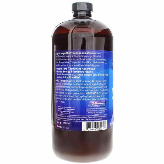Mega MultiVitamins and Minerals Liquid, DRA